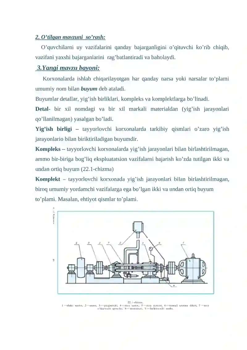 Mashinasozlik chizmalari. Buyum turlari. 3