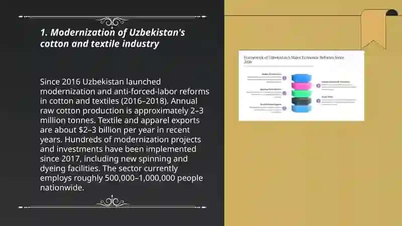 Ingiliz tilida economy of usbekistan 3