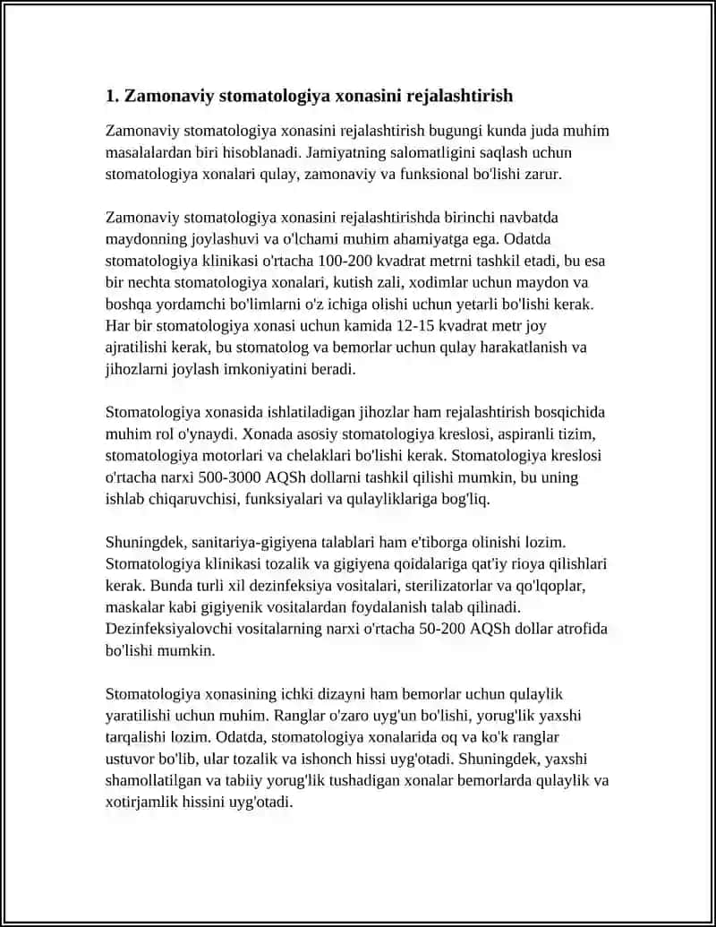 Zamonaviy stomatologik xonani jihozlanishi 3