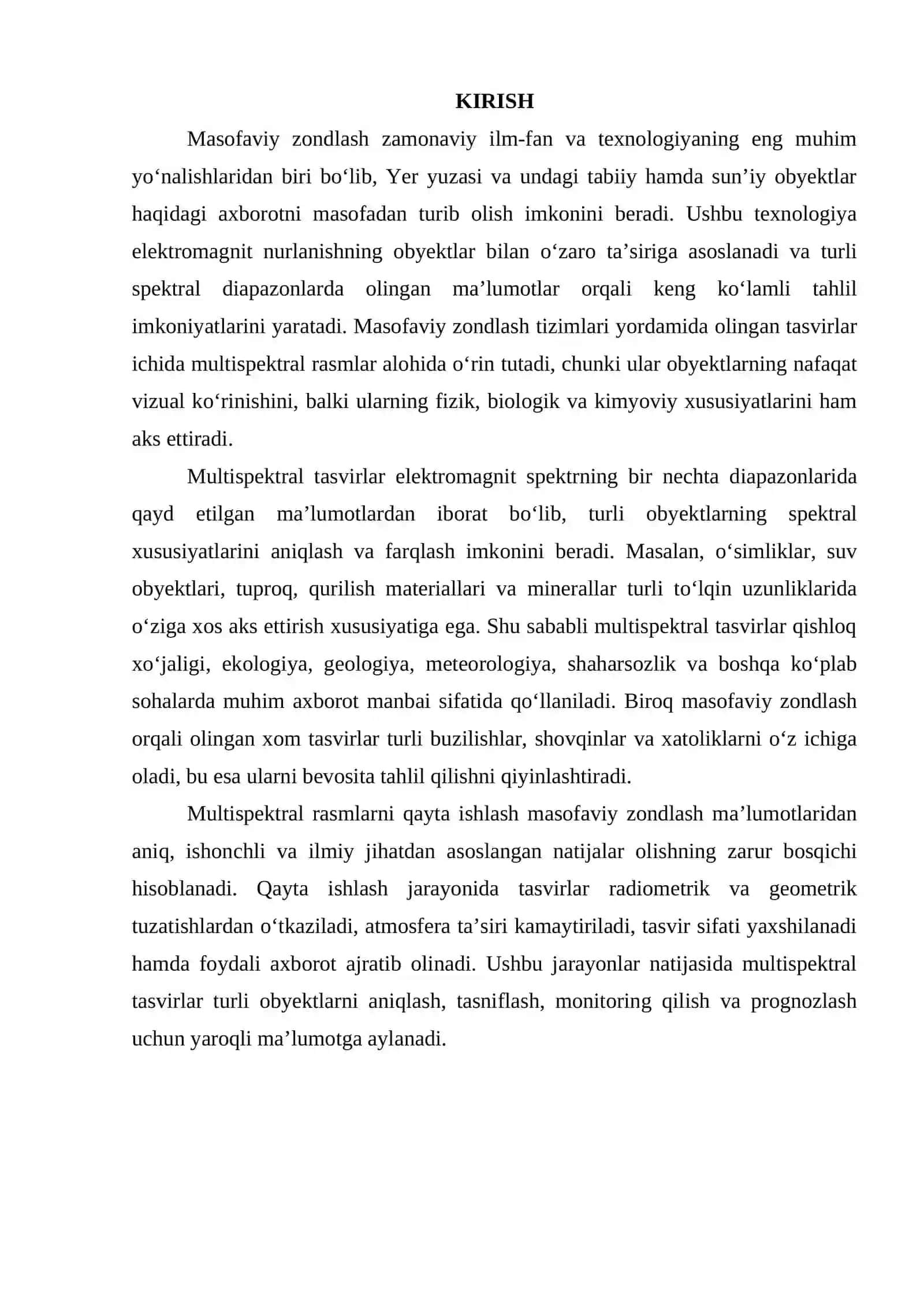 Masofaviy zondlashda multispektral rasmni qayta ishlash 3
