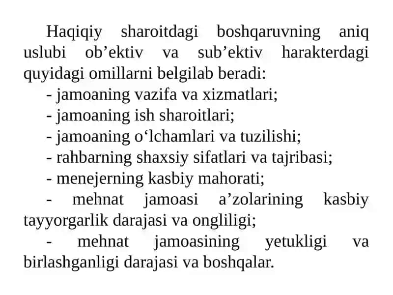 MENEJER USLUBI VA MADANIYATI 3