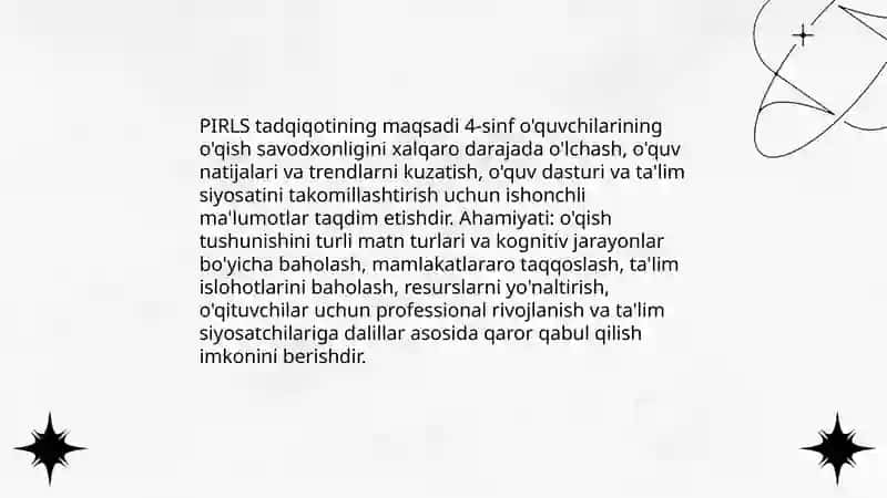 PIRLS tadqiqotlari 3