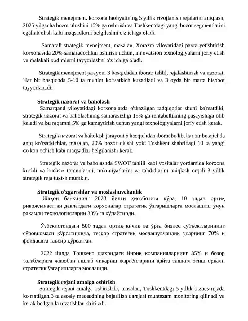 Strategik boshqaruv 3