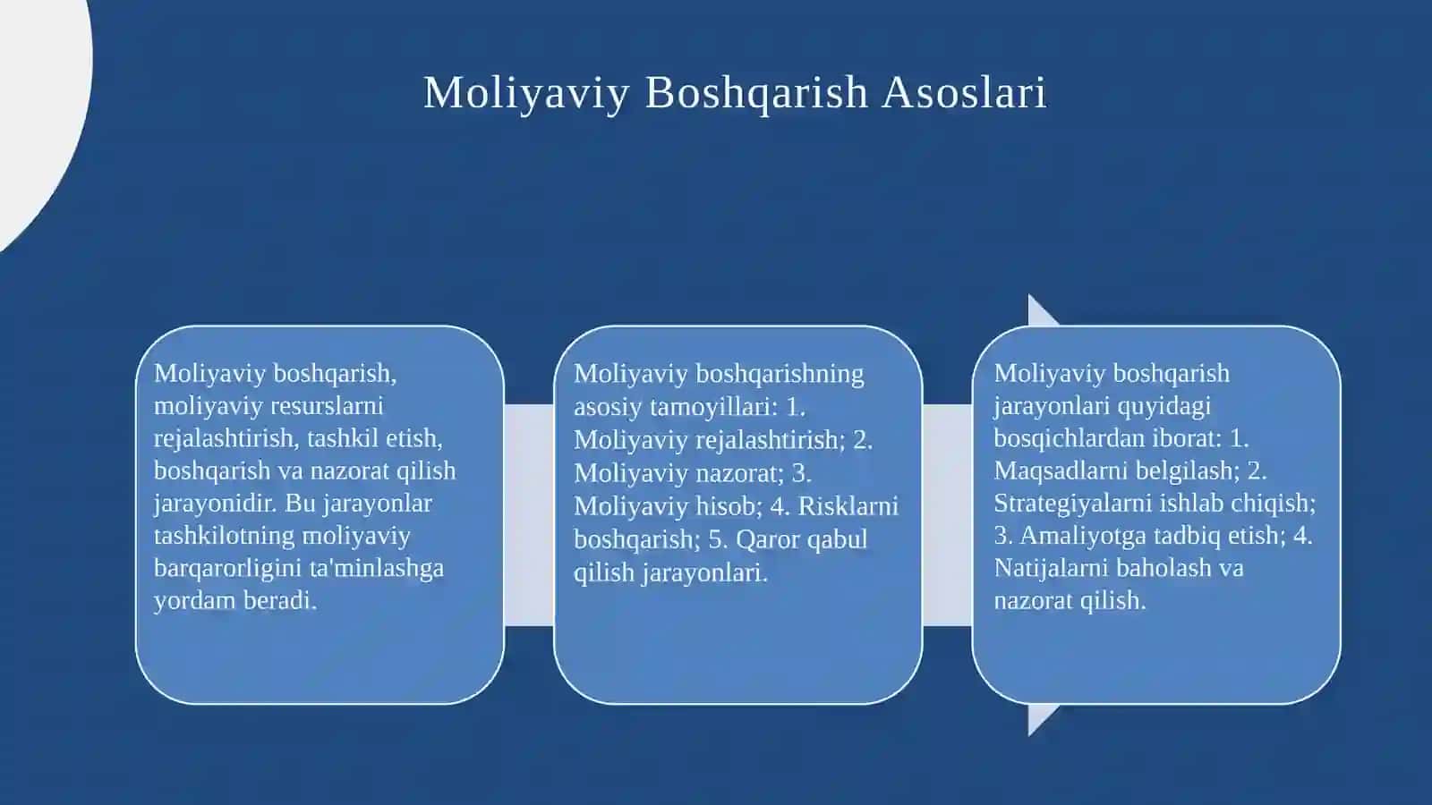 Moliyaviy Boshqarish Asoslari 3