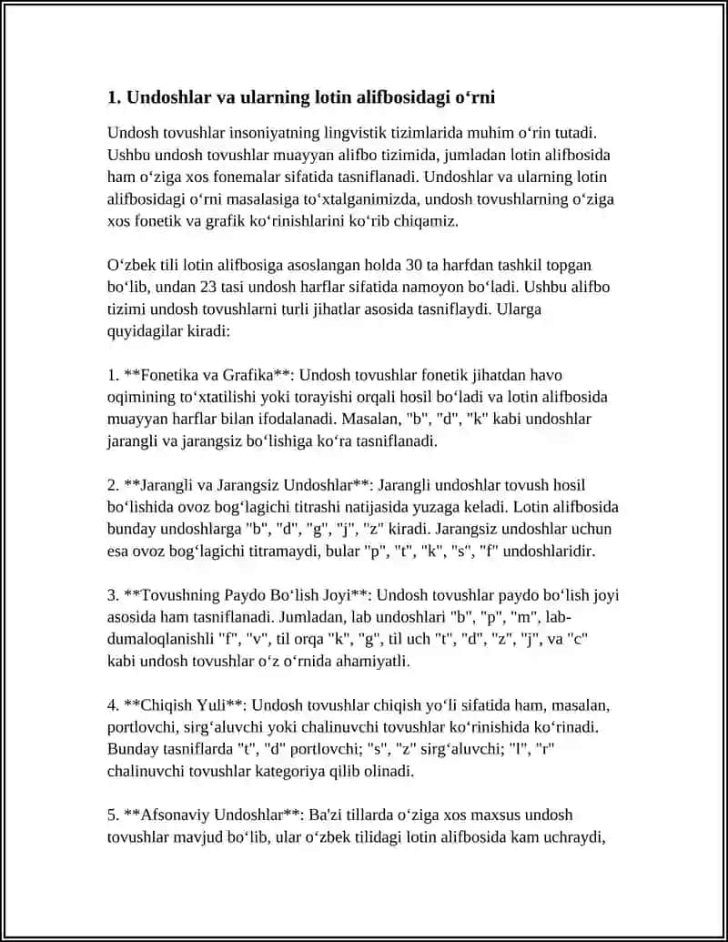 LOTIN ALIFBOSI UNDOSHLAR TASNIFI 3