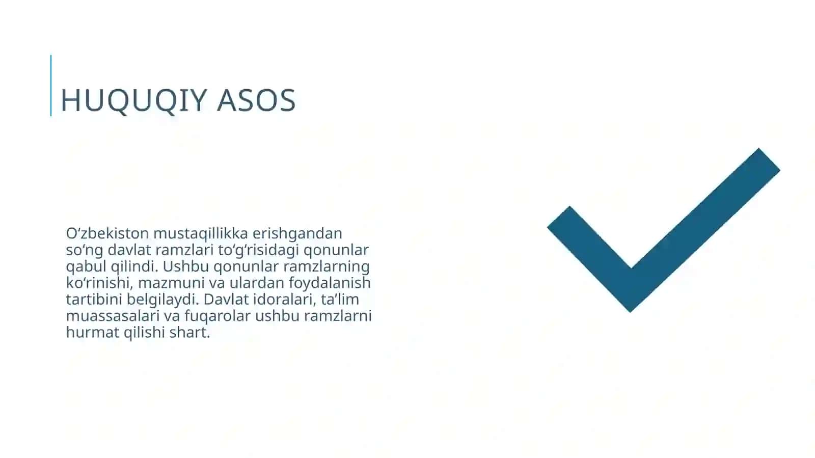 O‘zbekiston Respublikasining Davlat Ramzlari to‘g‘risidagi Qonun 3