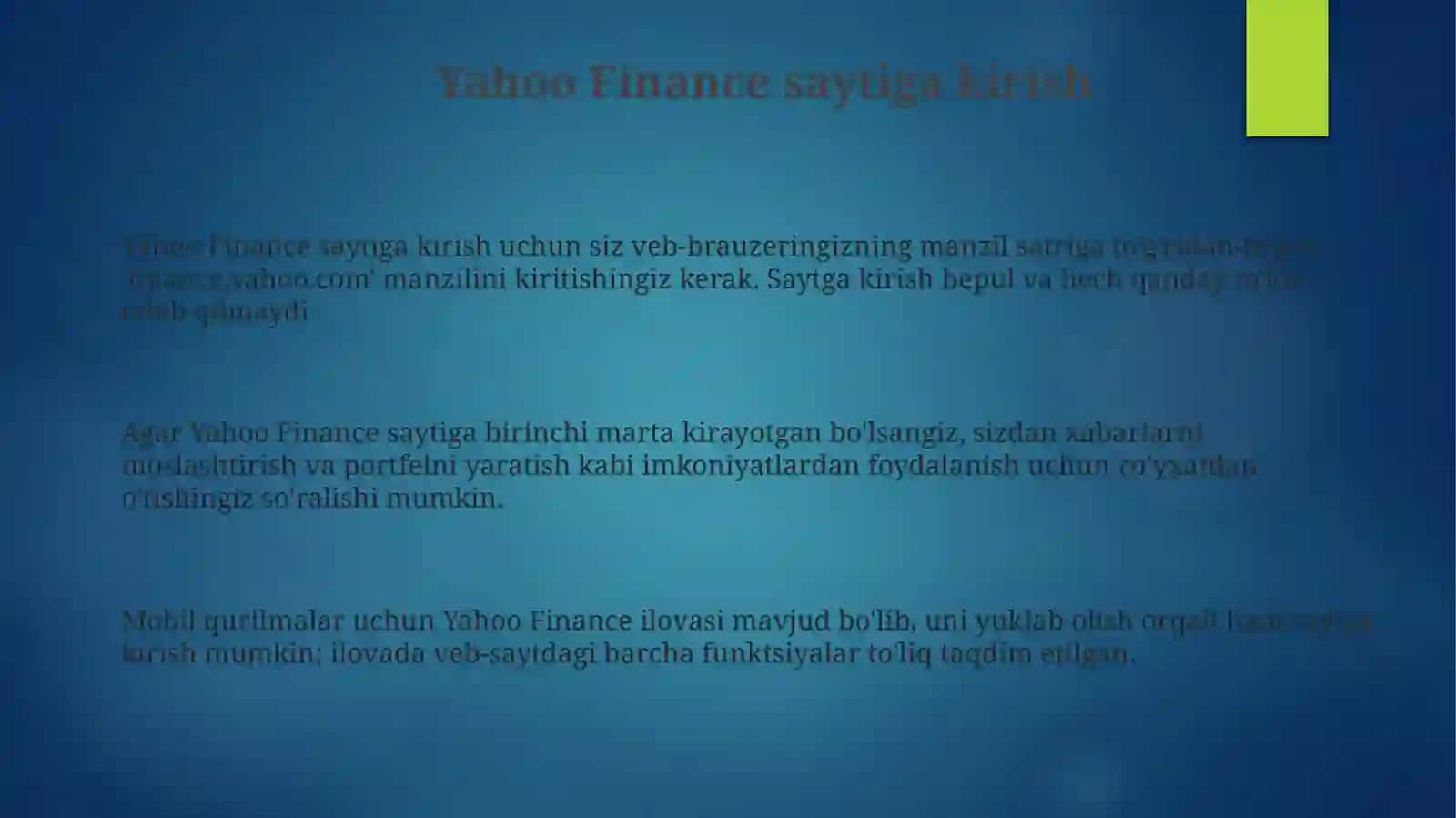 Yahoo financesaytiniyorit 3