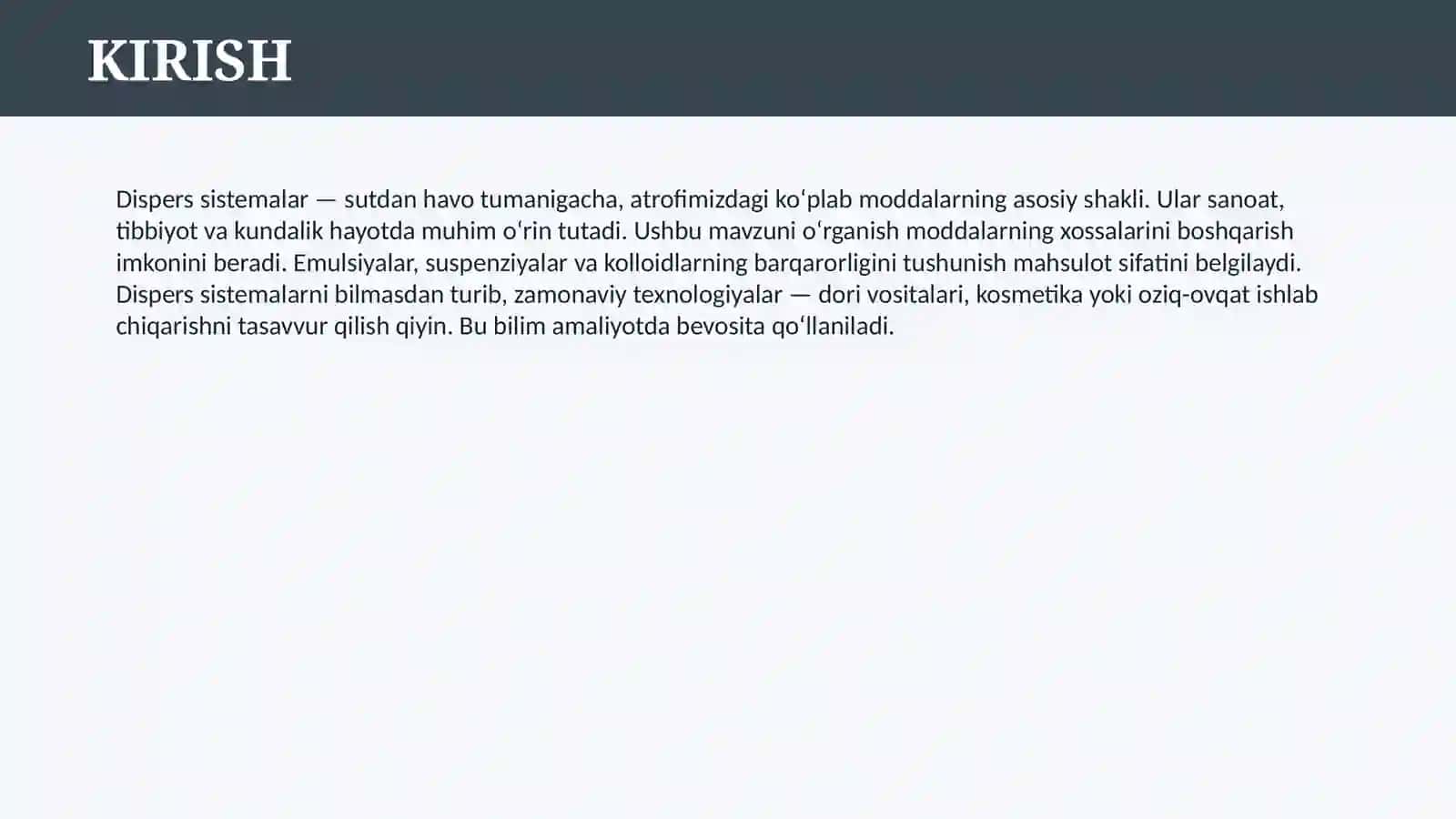 DISPERS SISTEMALAR 3