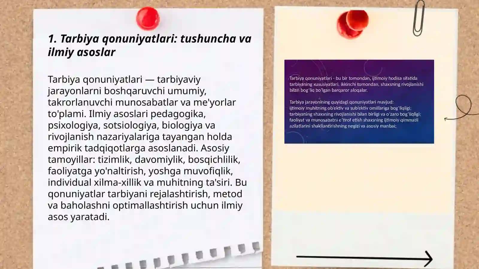Tarbiya qonuniyatlari va tamoyillari 3