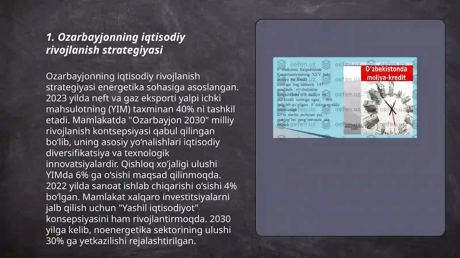 Ozarbayjon davlatining moliya va iqtisodiyoti 3
