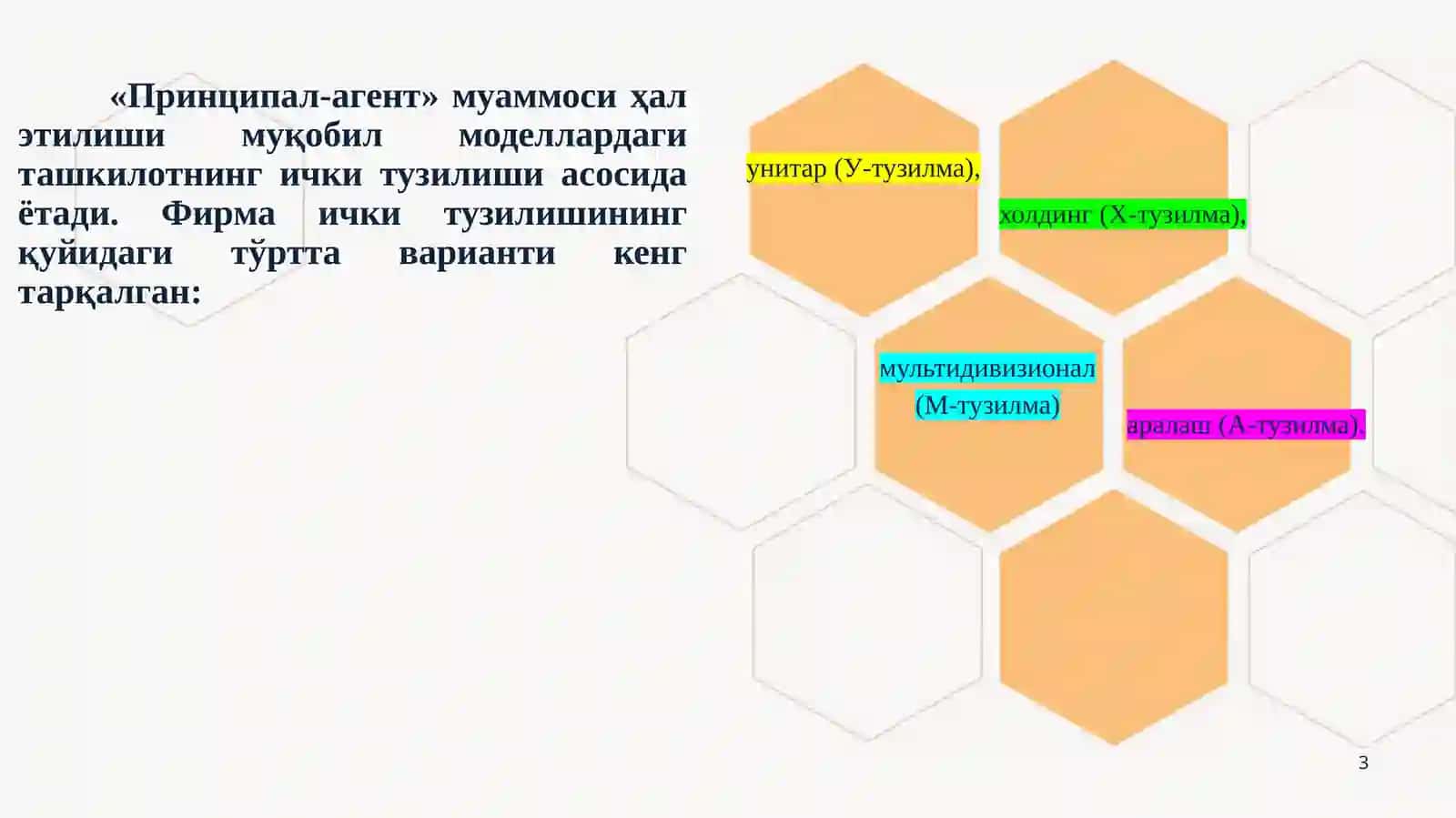 Фирма назярияси 3