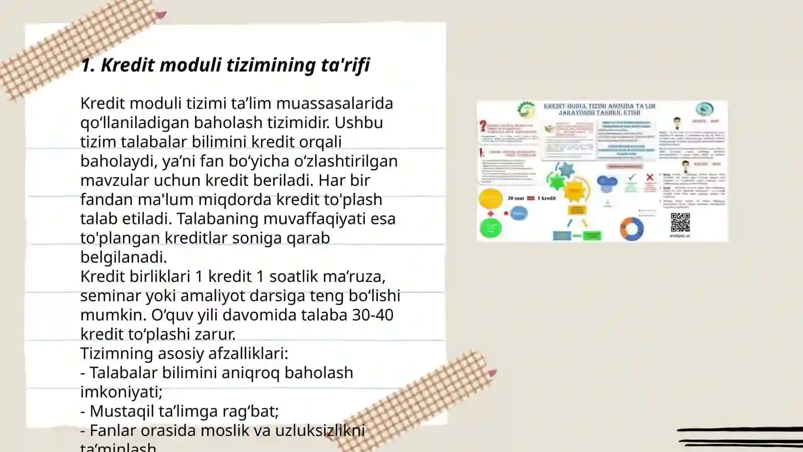 Kredit moduli tizimi haqida tushuncha 3
