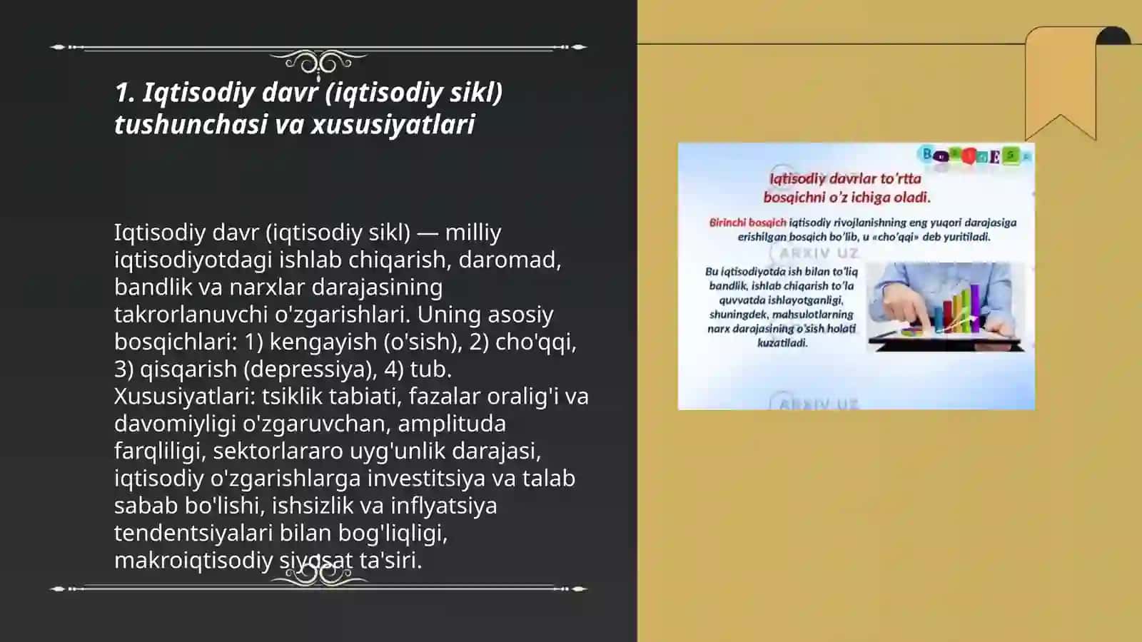 Iqtisodiy davir va iqtisodiy tebranishlar 3