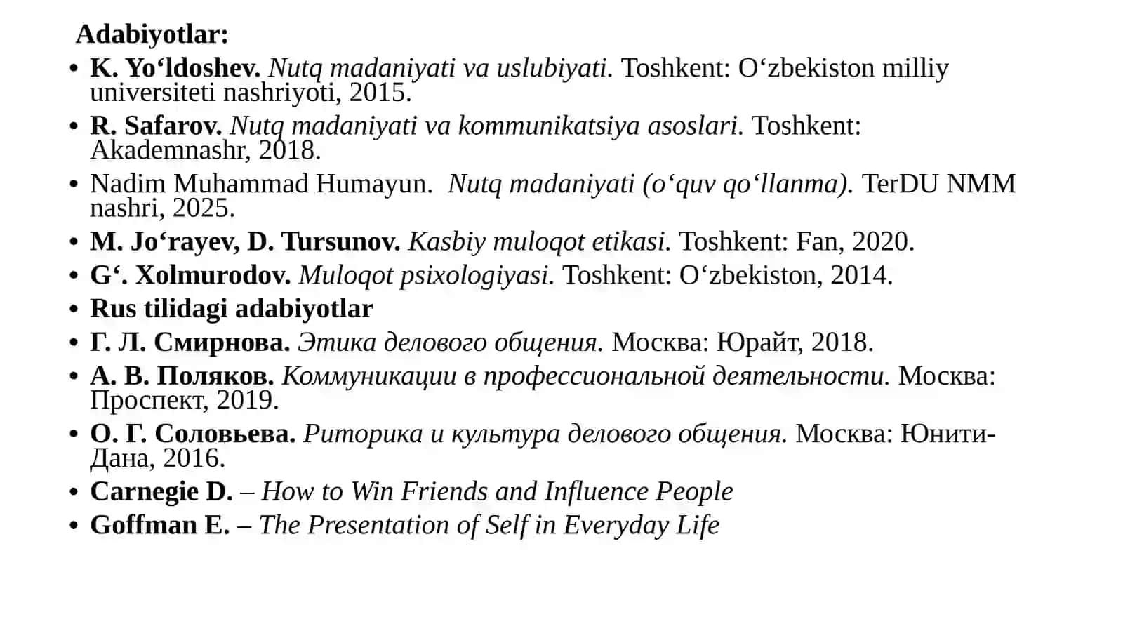 Professionaletiket:rasmiyvanorasmiymuloqot 3