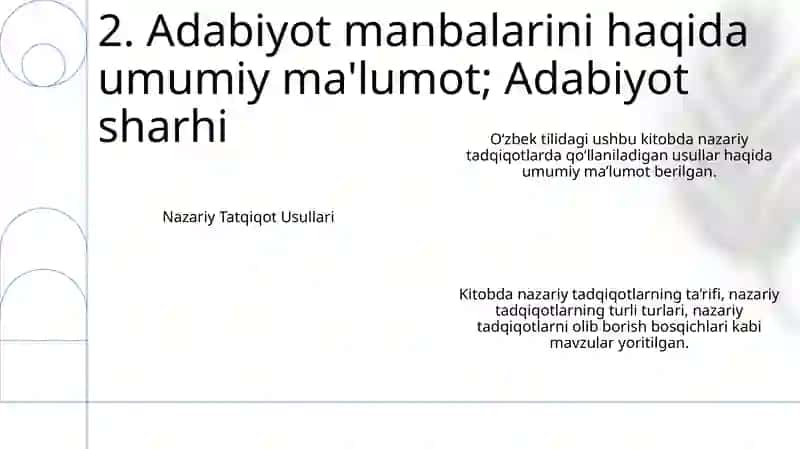 Nazariy Tatqiqot Usullari 3