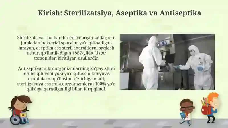Sterilizatsiyausullari.AseptikaAntiseptika 3