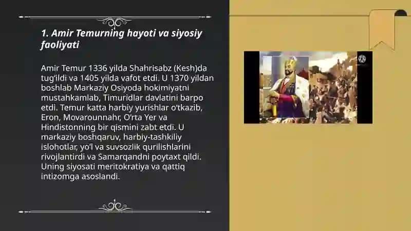 Amir Temur buyuk davlat arbobi 3