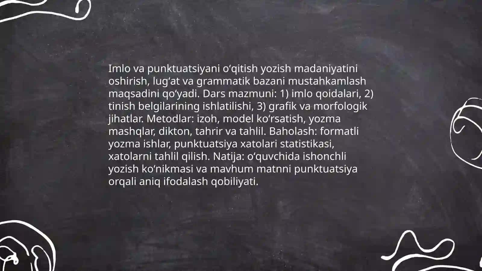 Imlo va punktuatsiyani oʻqitish 3