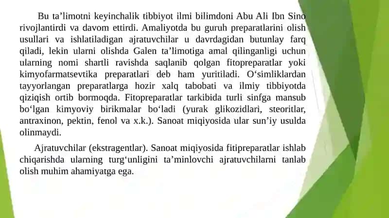 Spirtli ajratma nomenklaturasini olish usullari 3