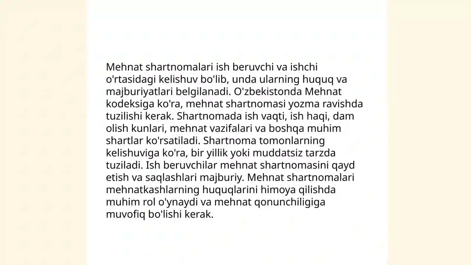 Mehnat va ish haqining hisobi 3