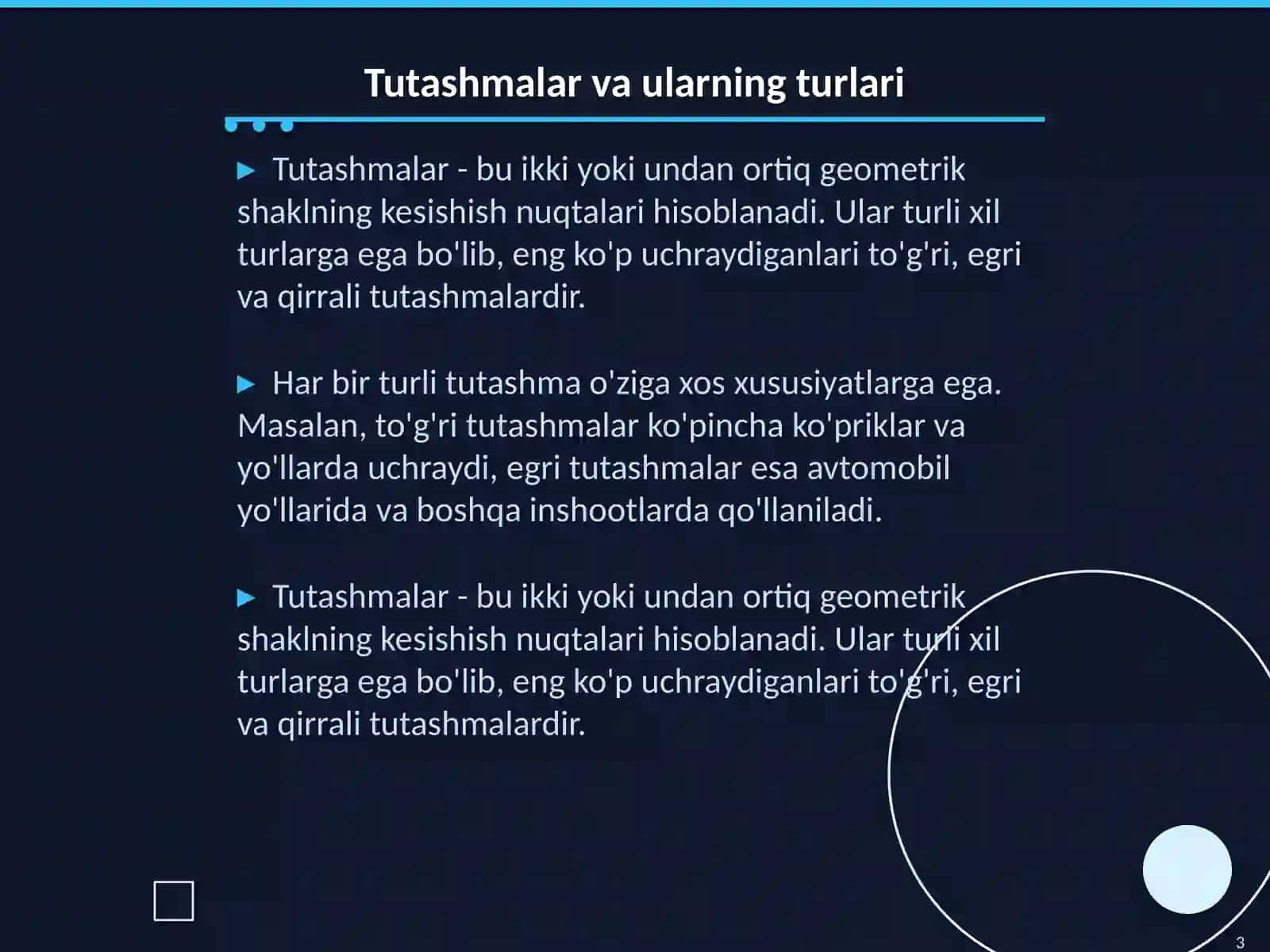 Tutashmalar va ularning turlari 3
