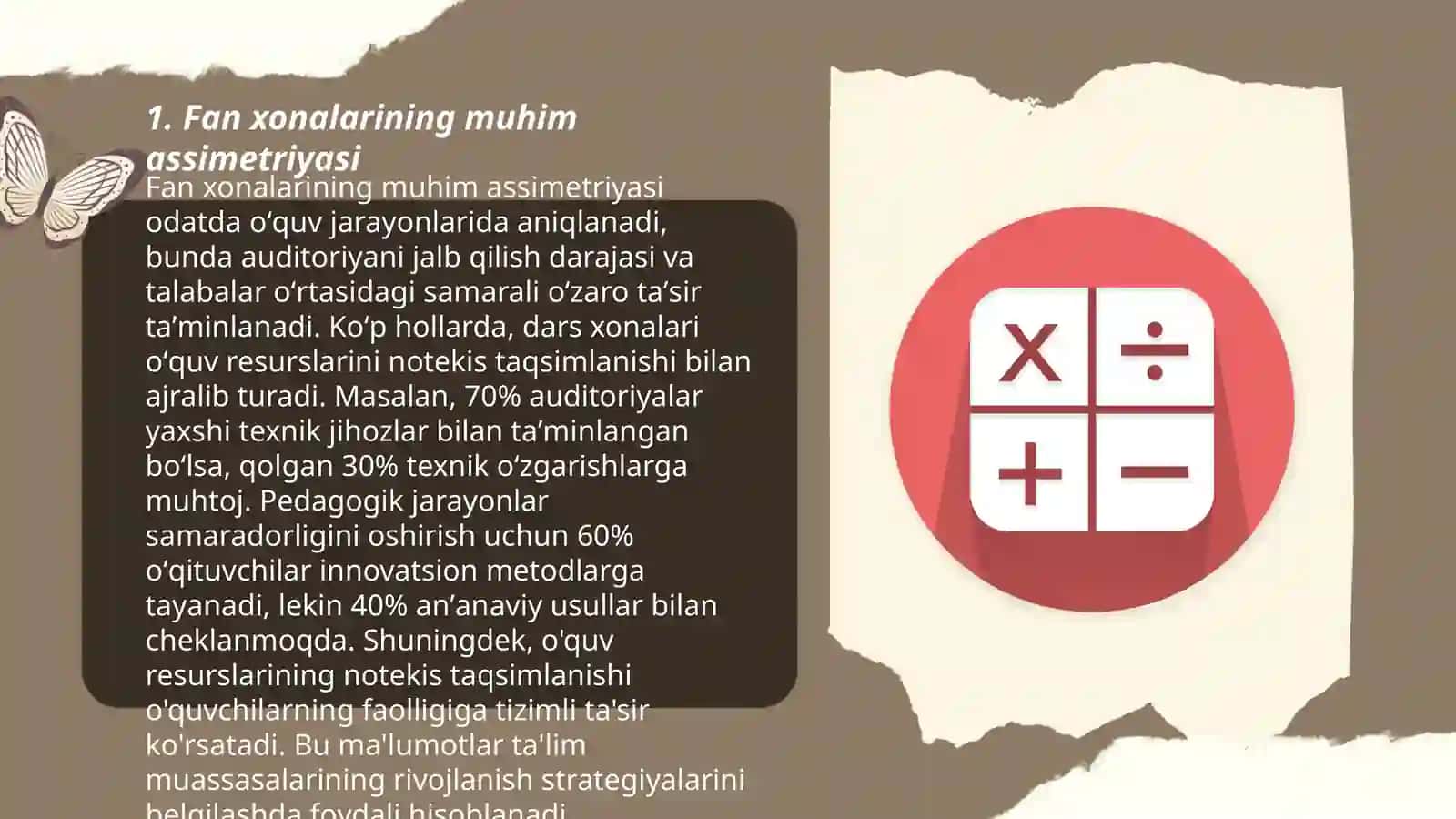 Fan xonalarining jihozlanishini o'rganish 3