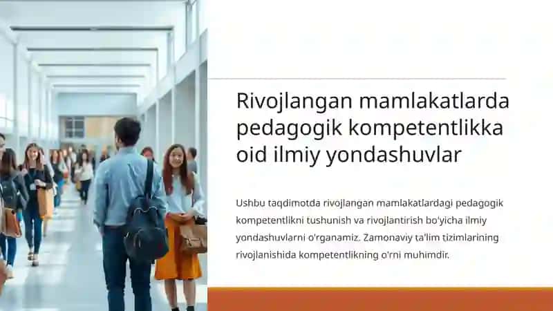 Rivojlangan Mamlakatlarda Pedagogik Kompetentlik 3