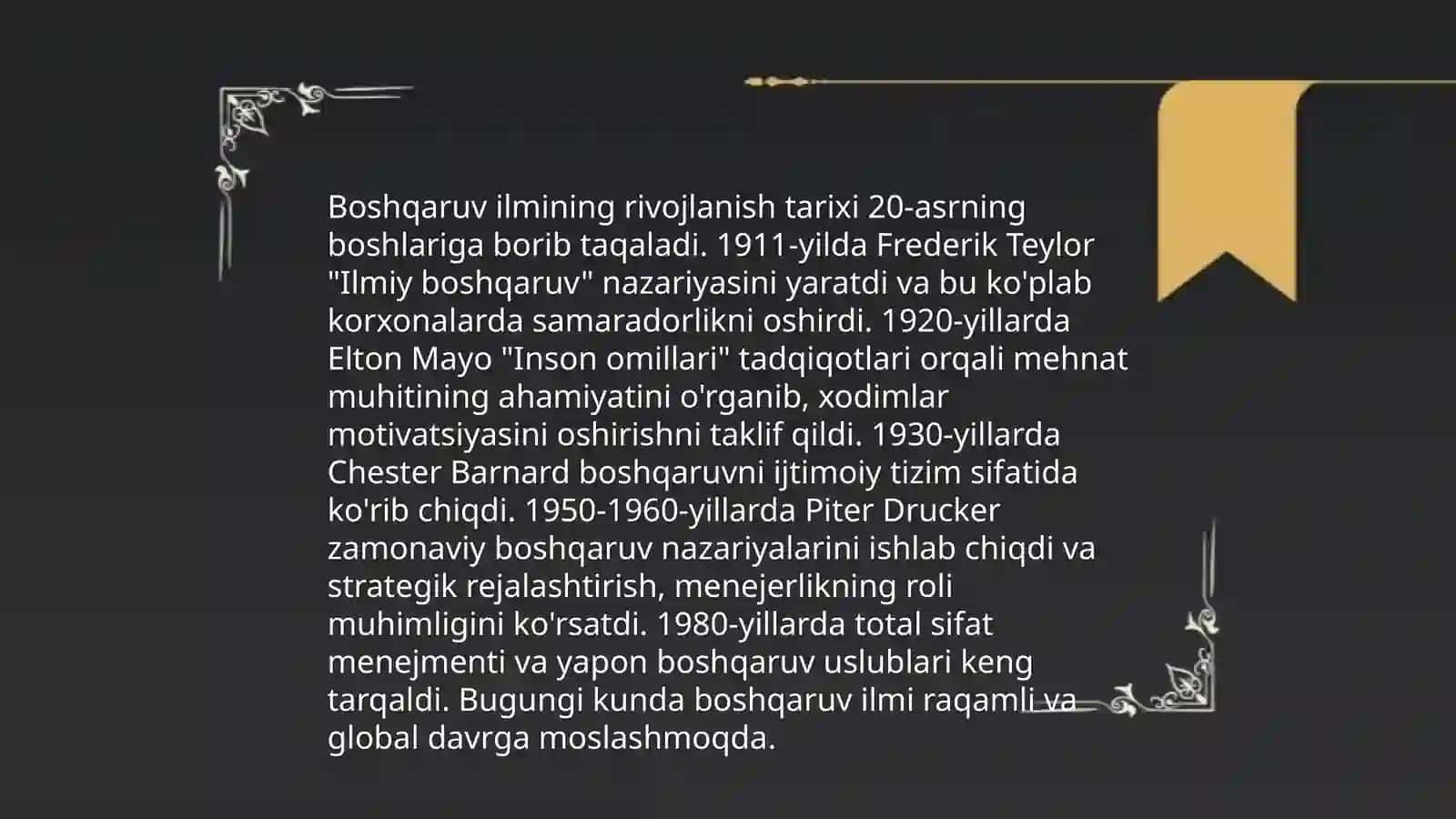 Boshqaruv ilmining nazariy tarixiy asoslari 3