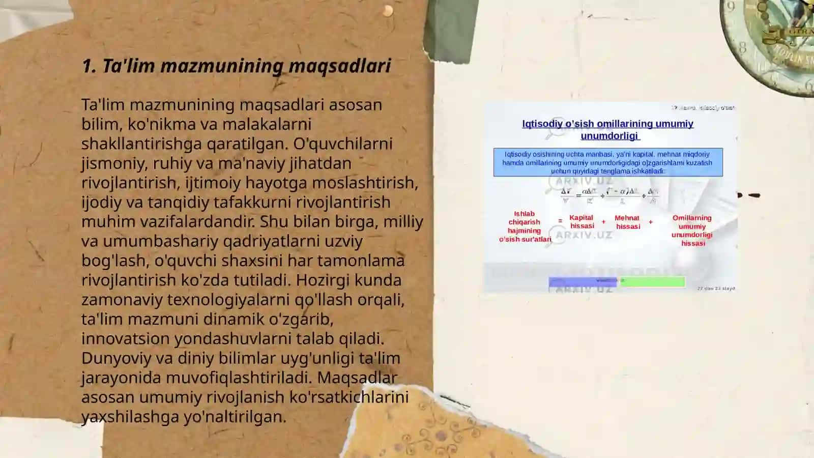 Ta'lim mazmuni 3