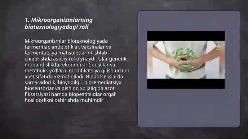 Mikroorganizmlar biotexnologiyasi 3