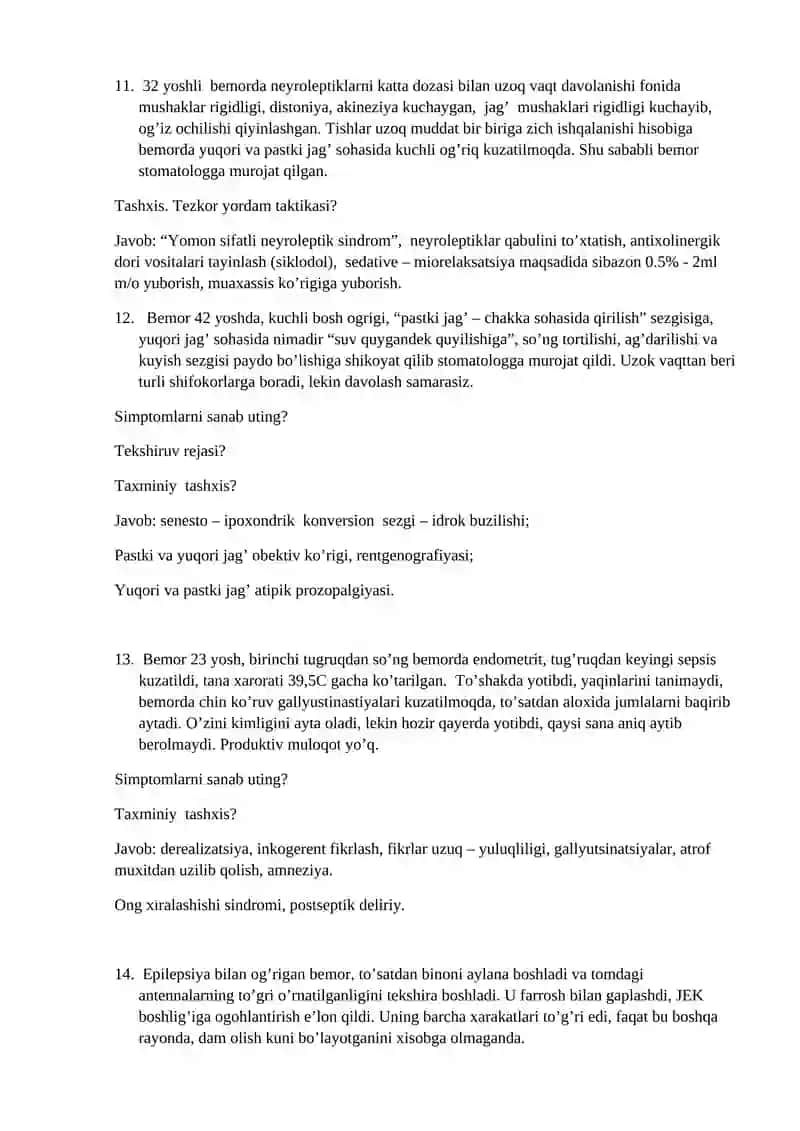 Ruhiy Buzilishlar 3