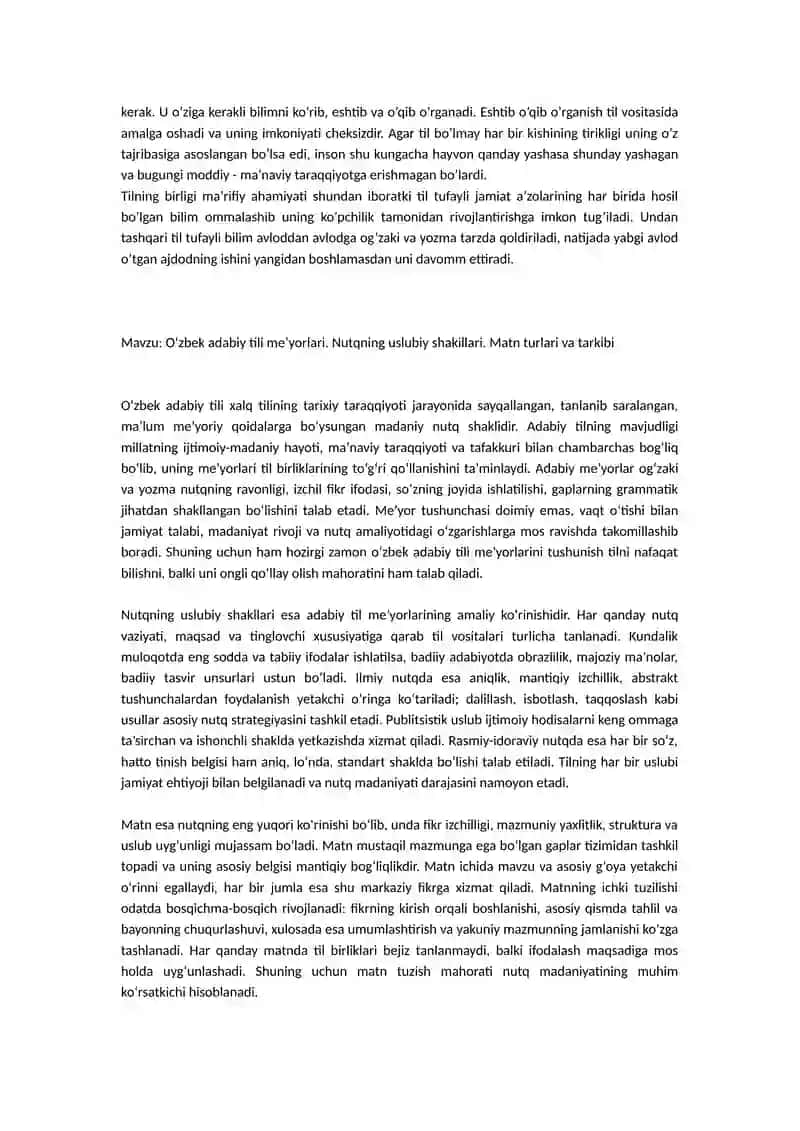 Davlat yilida ish yuritish fanidan mustaqil talim 3