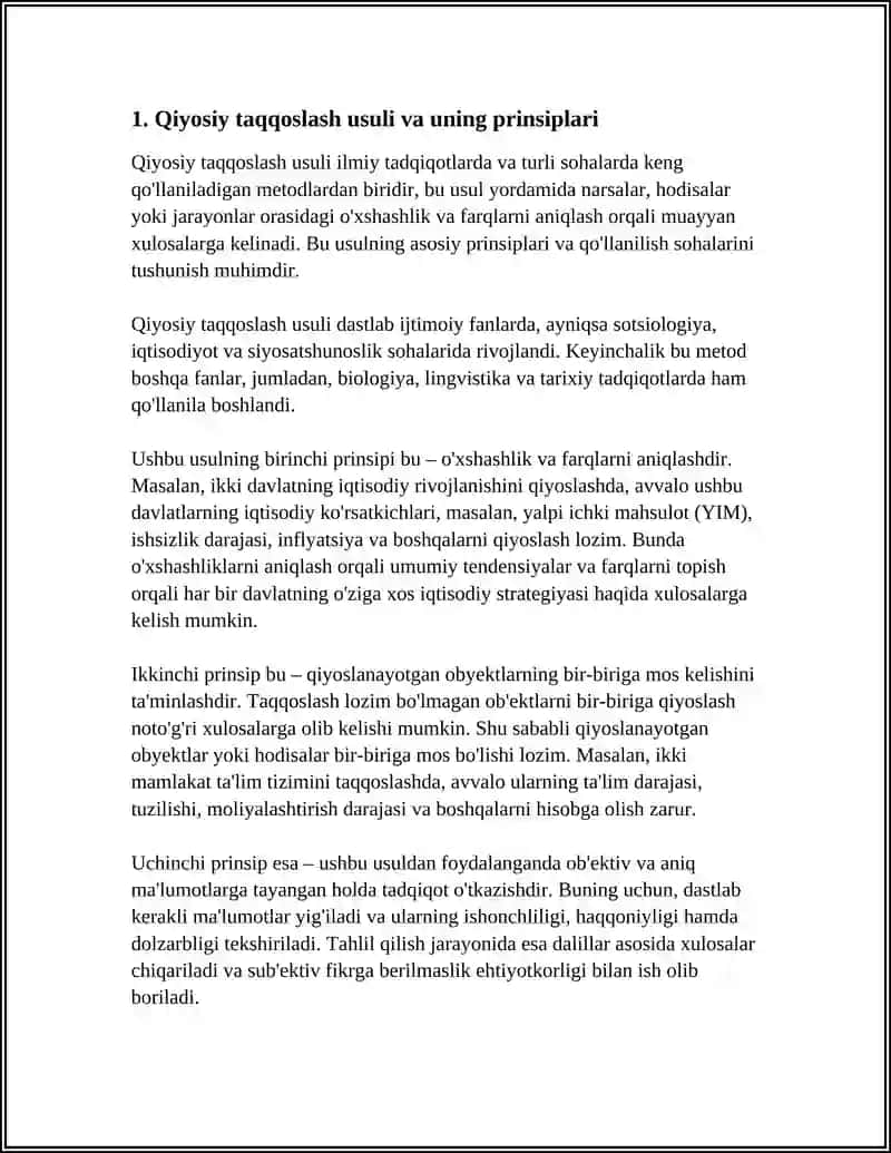 QIYOSIY DINSHUNOSLIKNING METODLARI 3