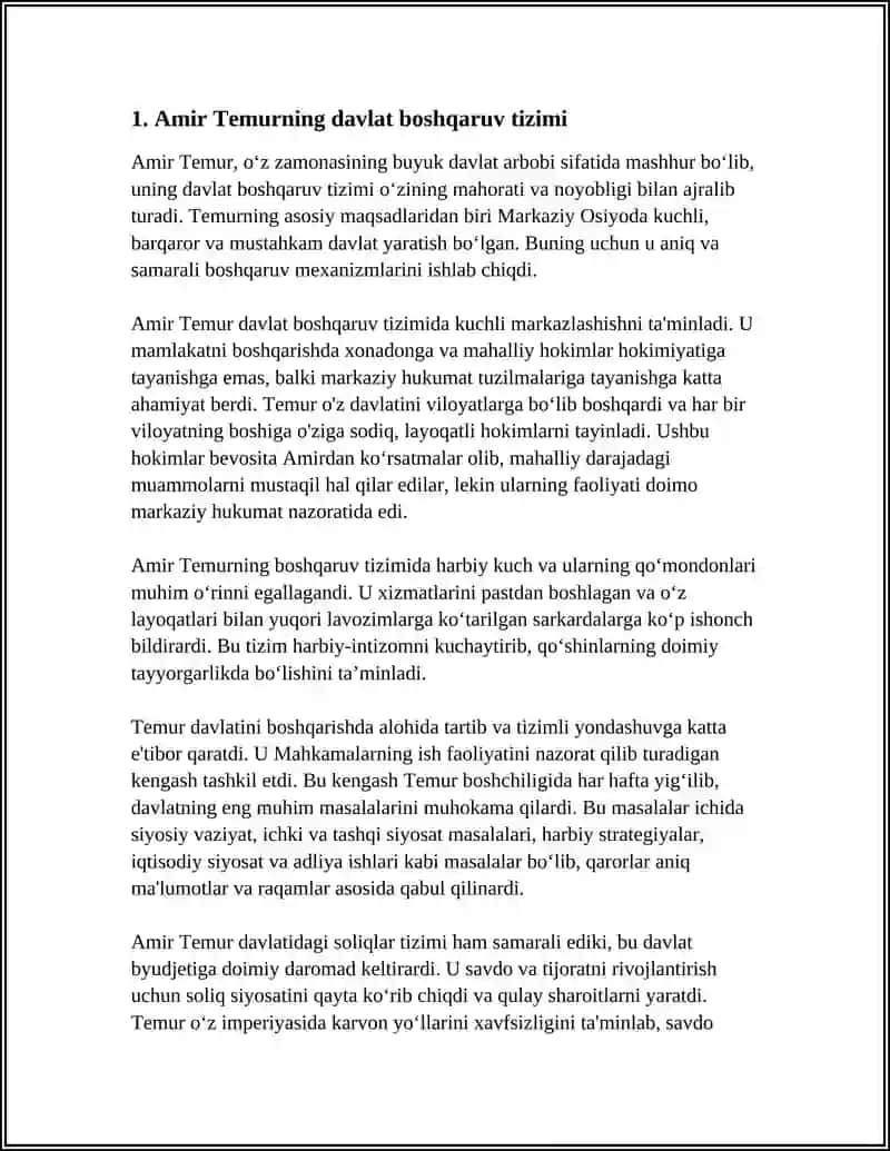 AMIR TEMUR BUYUK DAVLAT ARBOBI 3