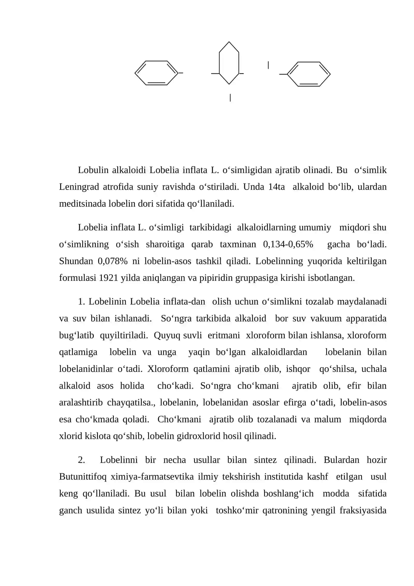 Piridin va pipiridin gruppasiga kiradigan alkaloidlar 3