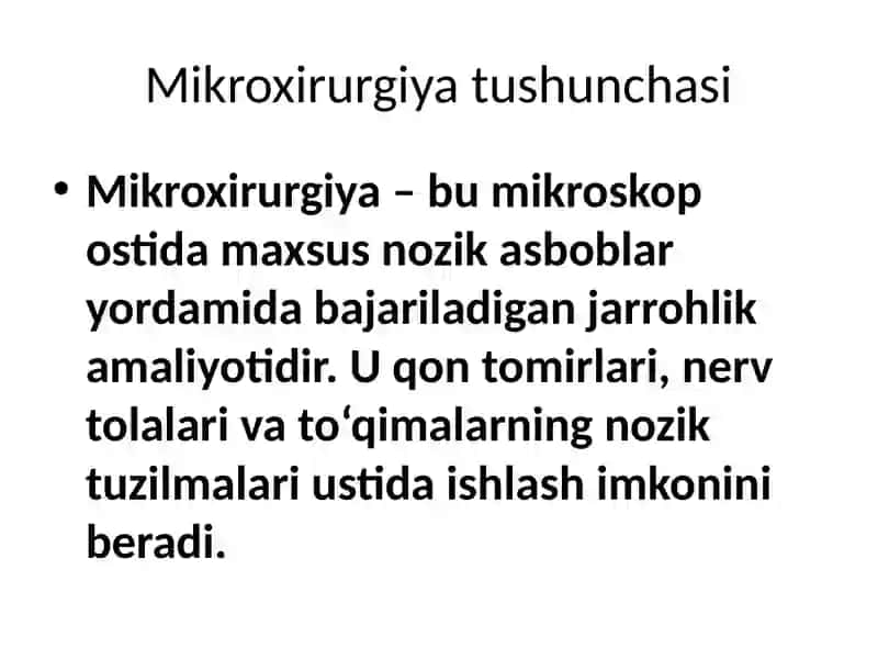 Mikroxirurgiya 3