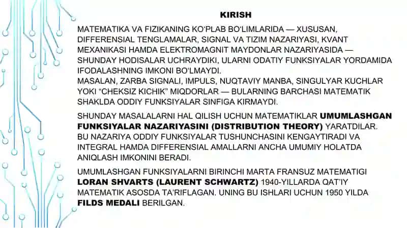 UMUMLASHGAN FUNKSIYALAR VA ULARNING XOSSALARI 3