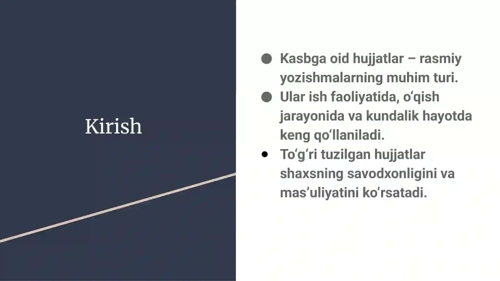 Kasbga oid hujjatlar 3