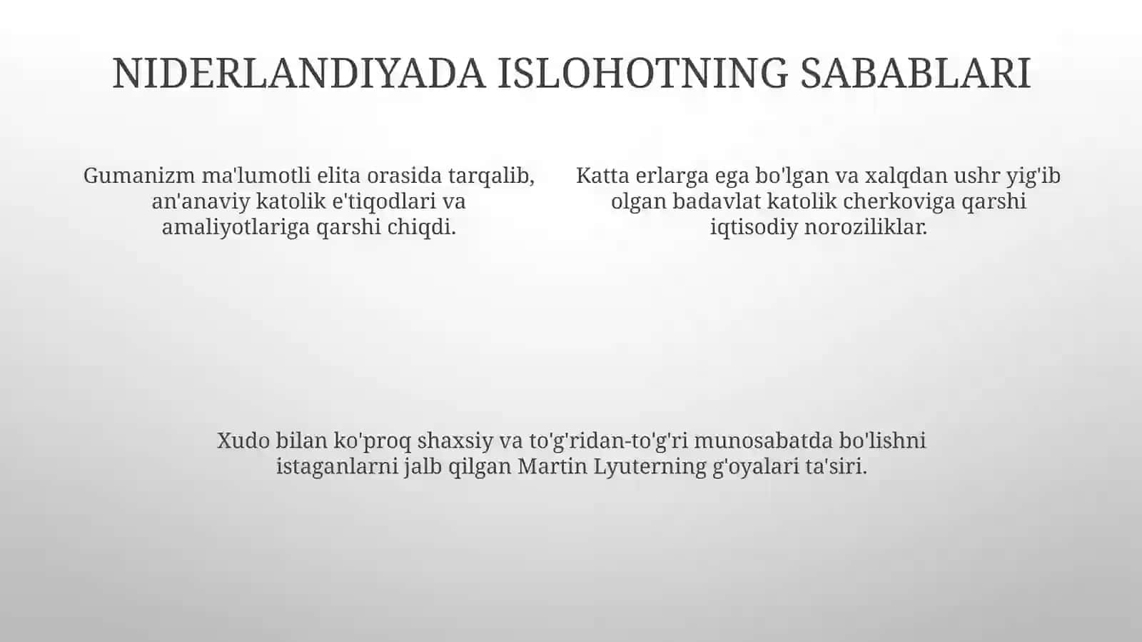 Nedirlandiyada Reformatsiya 3