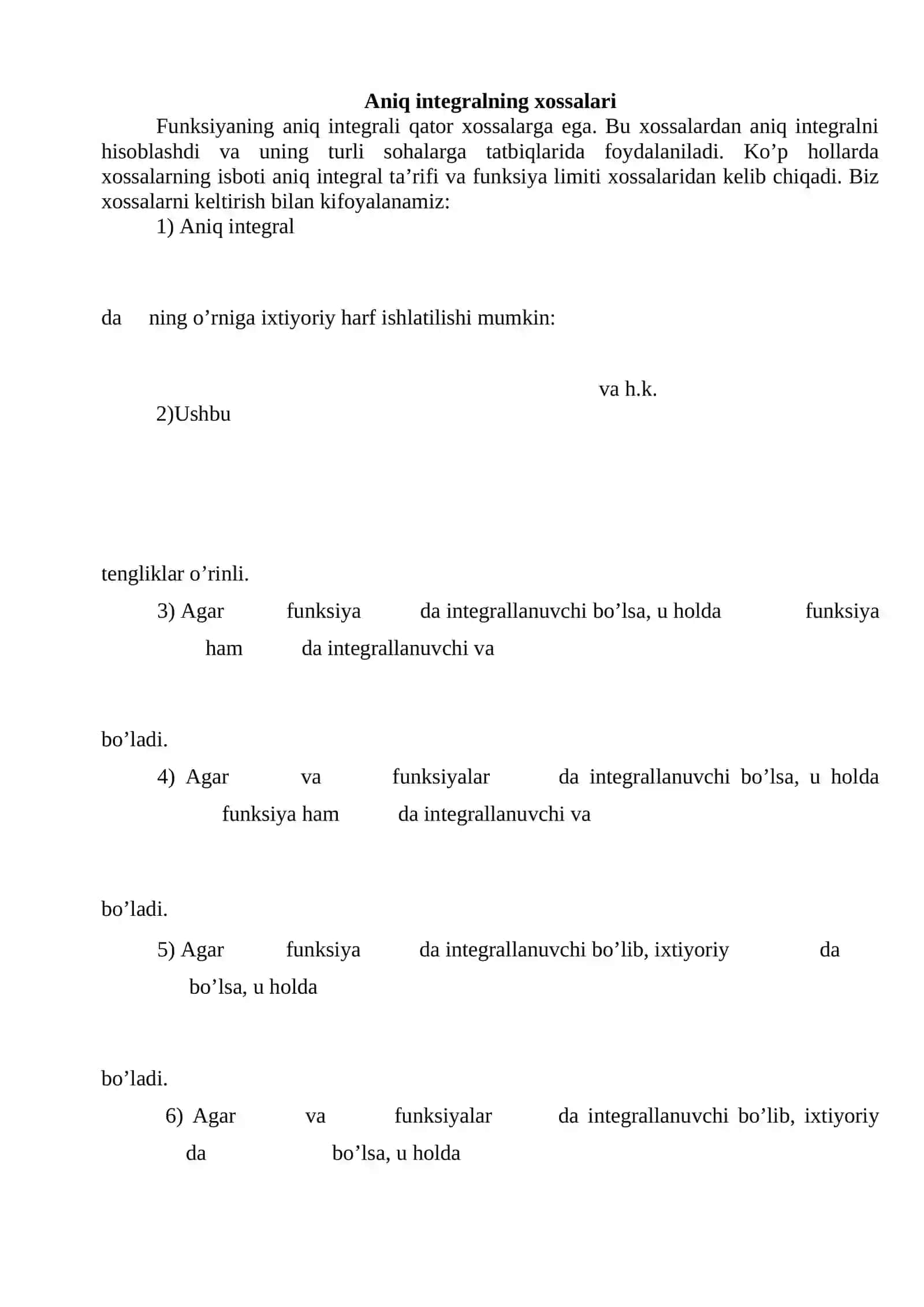 Aniq integralning geometrik va fizik ma’nosi 3