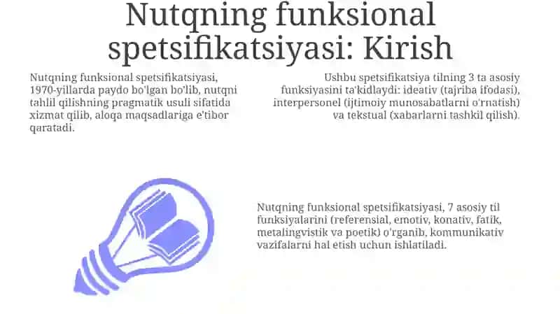 Nutqning funksional xoslanishi 3