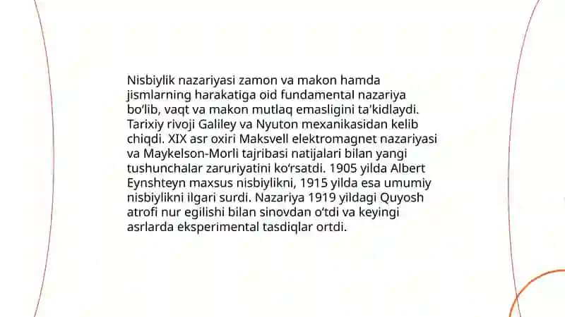 Nisbiylik nazarayasi elementlari 3