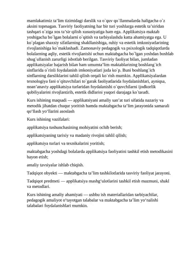 Applikatsiya Mashg'ulotlari 3
