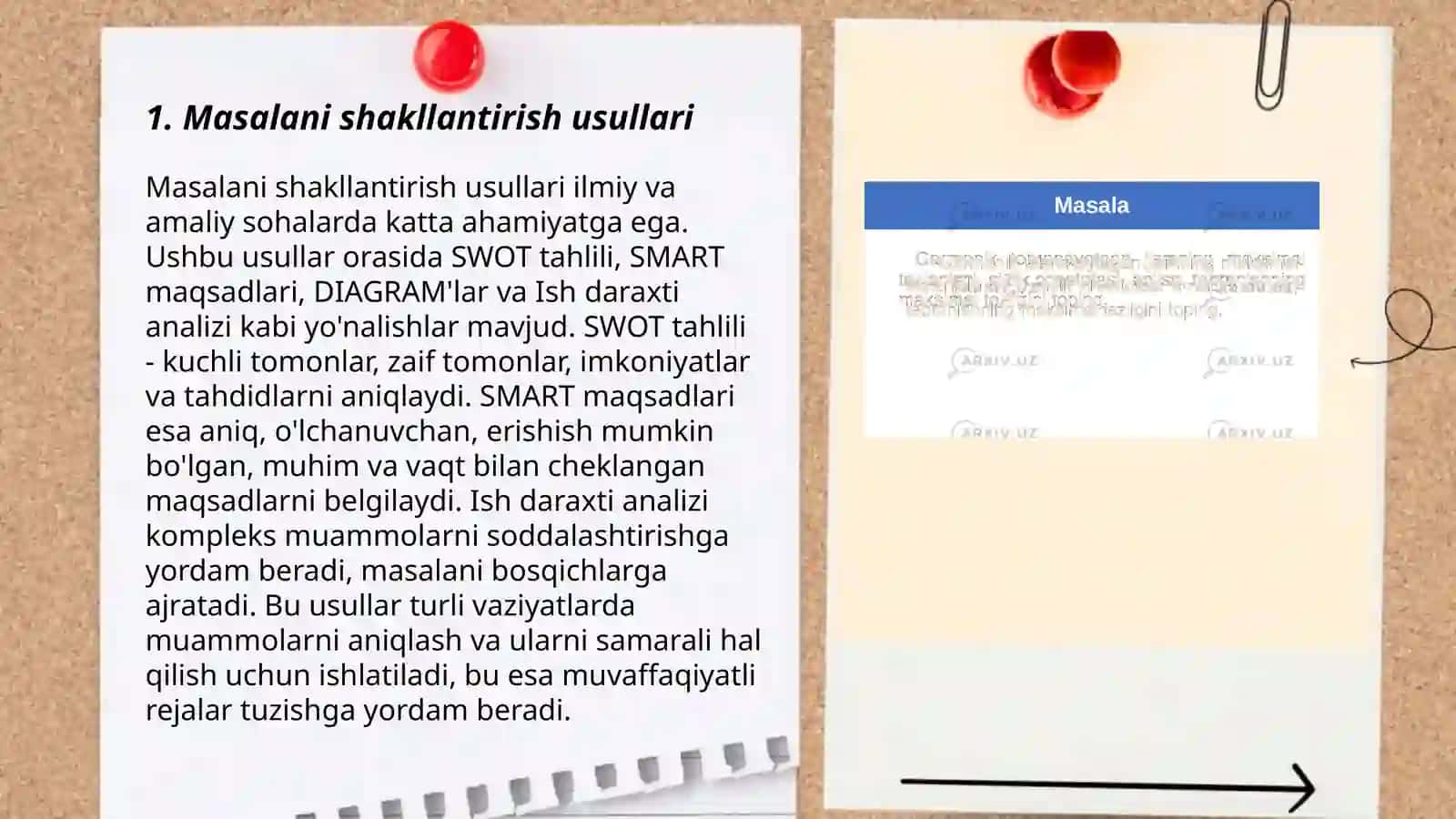 Masalani formallash 3