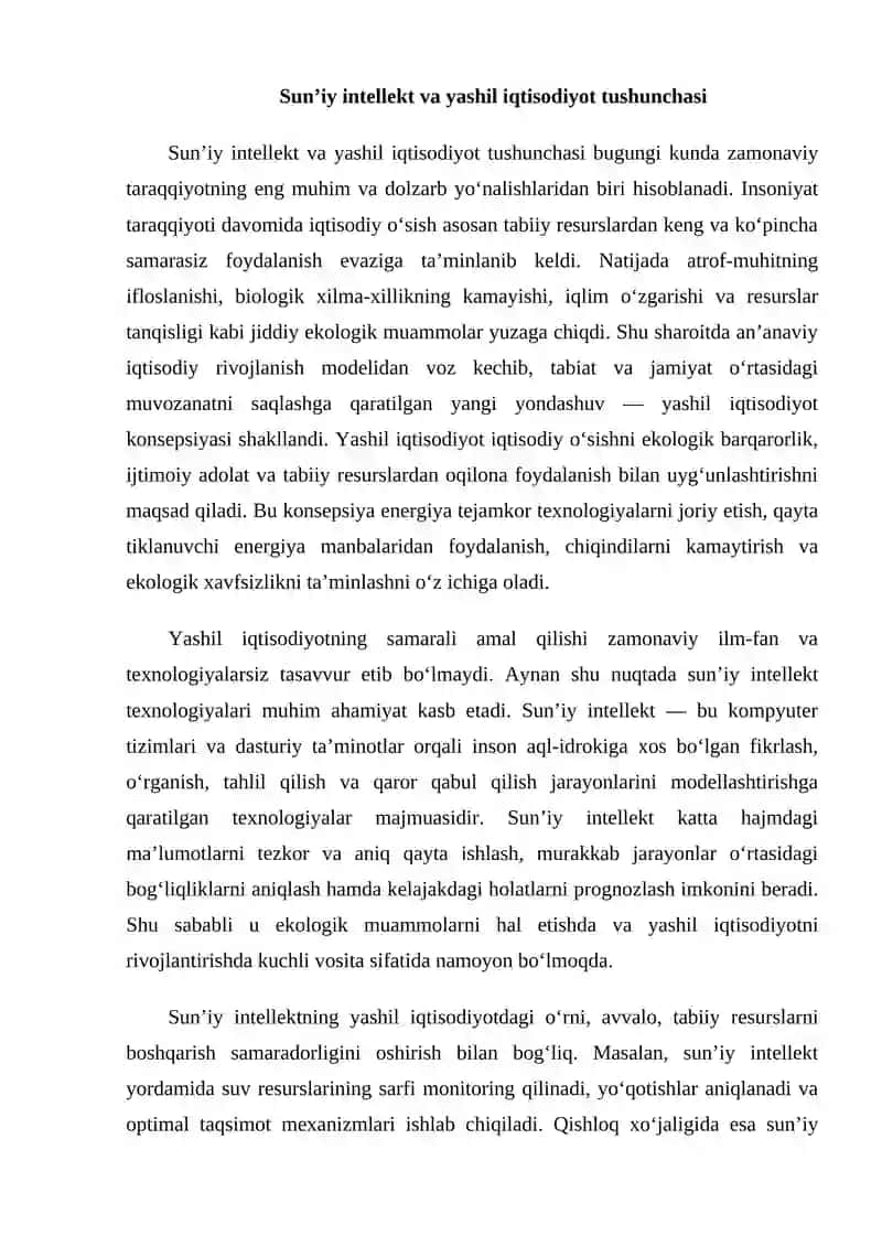 Sun’iy intellekt yordamida ekologik resurslarni boshqarish 3