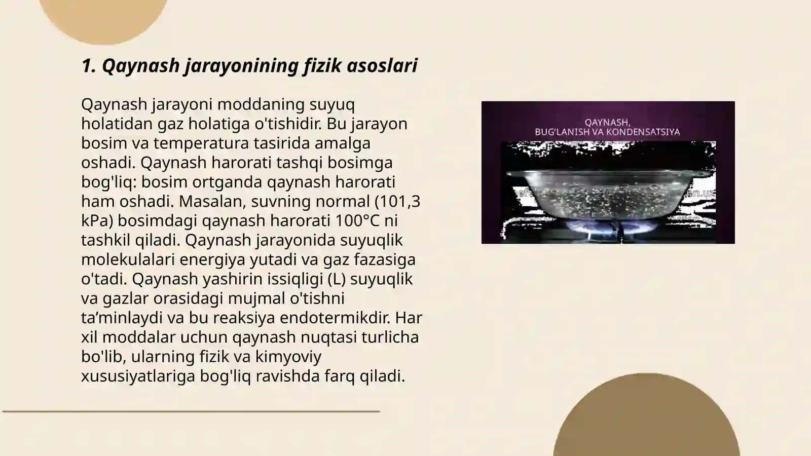 Qaynash jarayonining fizik asoslari 3