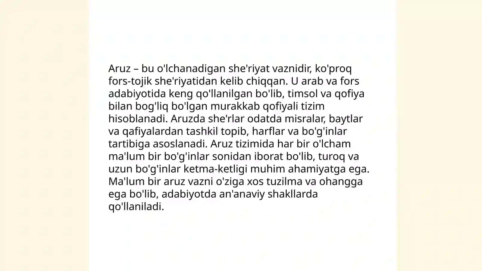 Navoiy va Bobur aruz risolalari qiyosiy tahlili 3