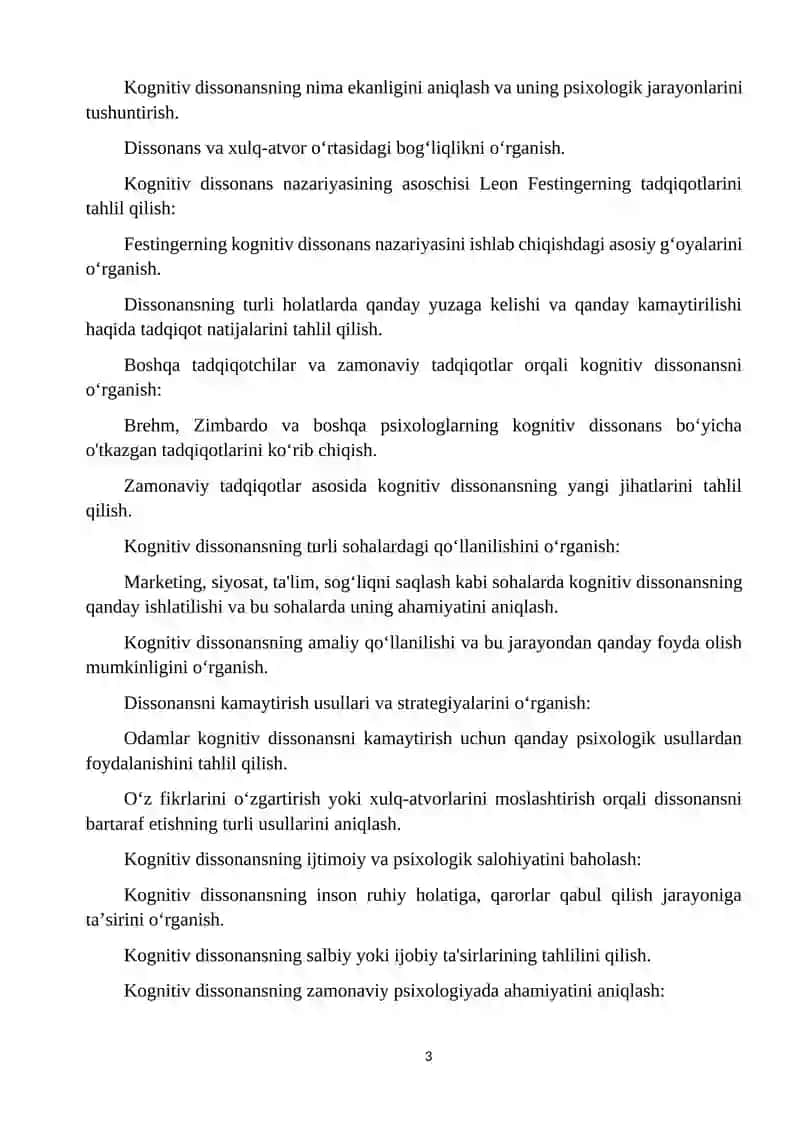 Kognitiv dissonans nazariyasi 3