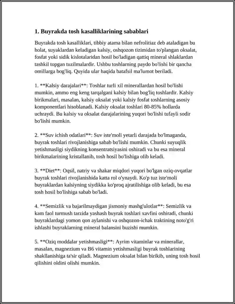 BUYRAKDA TOSH KASALLIKLARI 3
