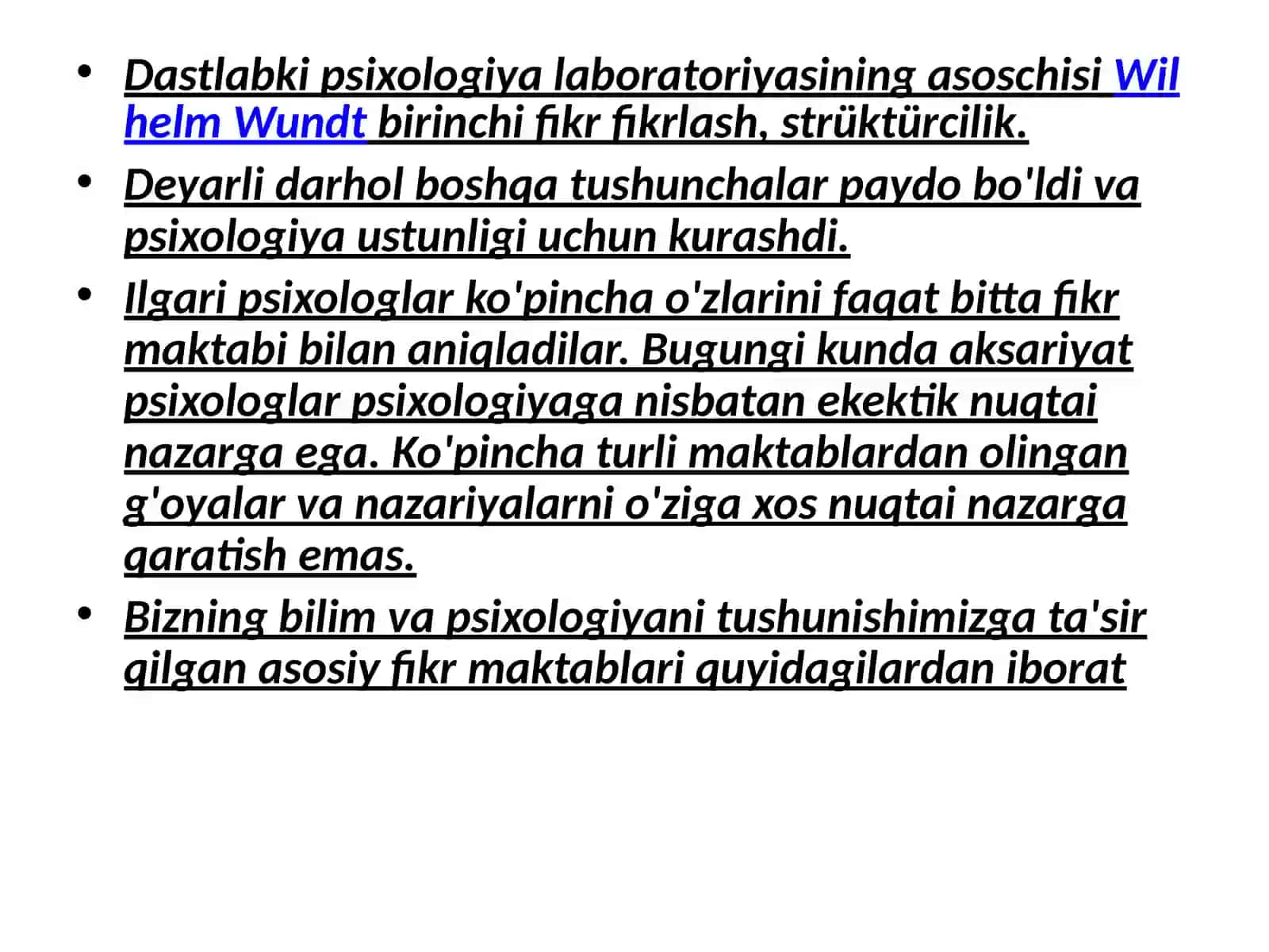 PSIXOLOGIK MAKTABLARNING YUZAGA KELISH TARIXI 3